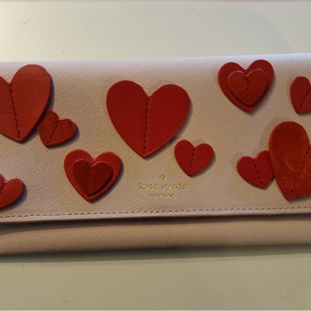 Kate Spade pink and red leather wallet. Rare and in great condition - Picture 5 of 15
